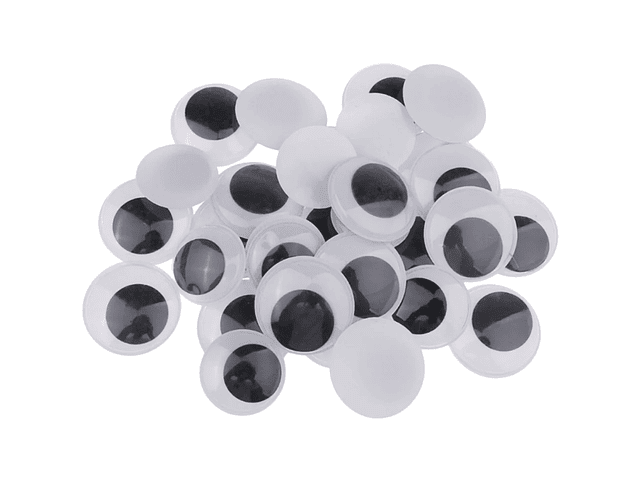 Ojitos plásticos 66 unds .