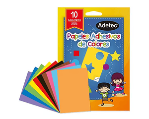 Papeles adhesivos de colores