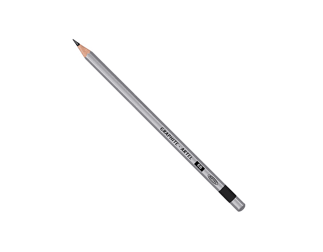 Lápiz Grafito Técnico 6B Artel