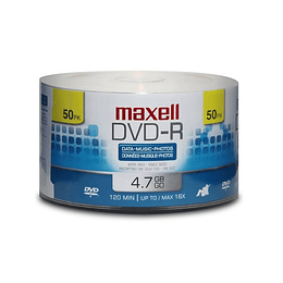 DVD-R (PACK 50 UN) 4.7 GB MAXELL