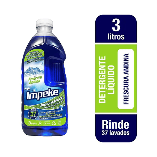 DETERGENTE FRESCURA ANDINA 3 LT IMPEKE