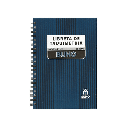 LIBRETA TAQUIMETRIA 50 HOJAS N255 BUHO