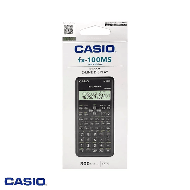 Calculadora Casio científica  fx-100MS (300 funciones)