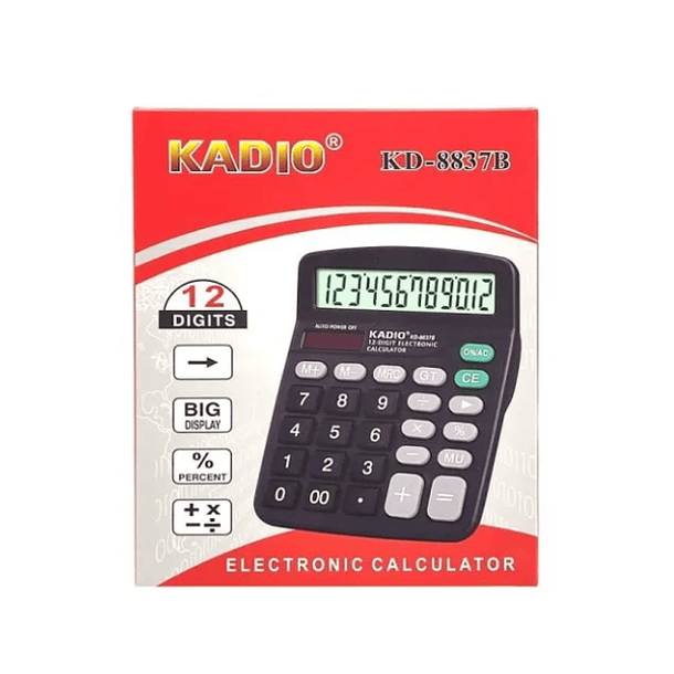 Calculadora Kadio de 12 dígitos KD-8837