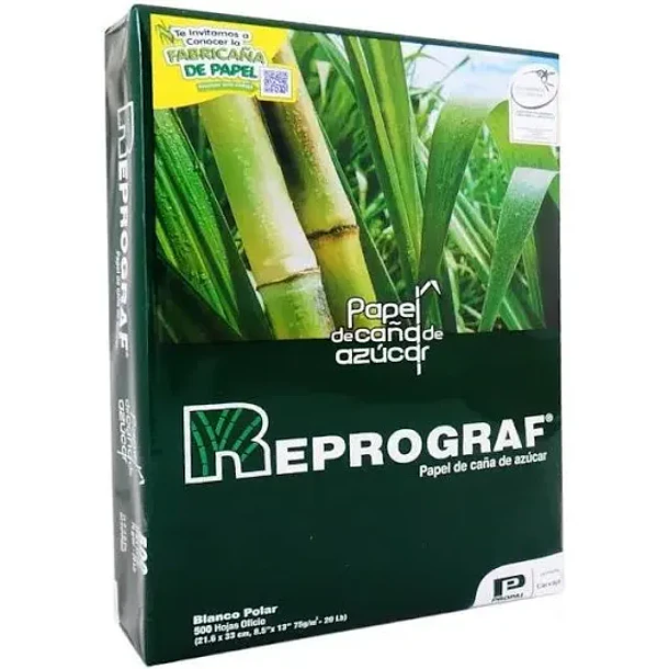 Caja de resmas oficio  Reprograph x 10 unidades (blanco)  2