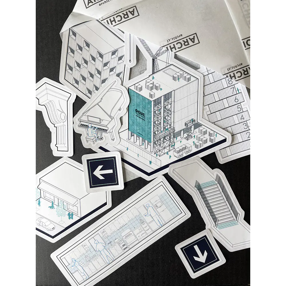 Stickers Pack "Donde viene la grúa"