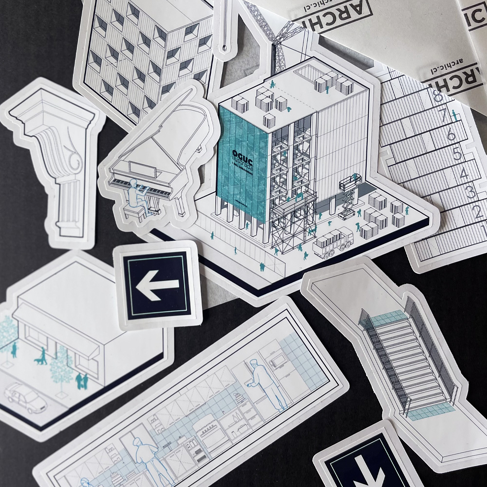 Stickers Pack "Donde viene la grúa"