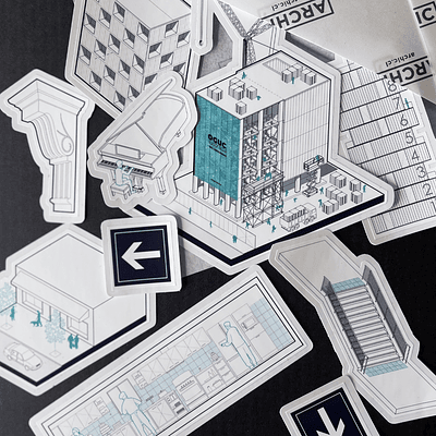 Stickers Pack "Donde viene la grúa"