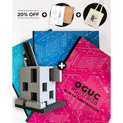 Tripack + 🧰 📔 🧾 + Portalápices armable Centro de Innovación UC