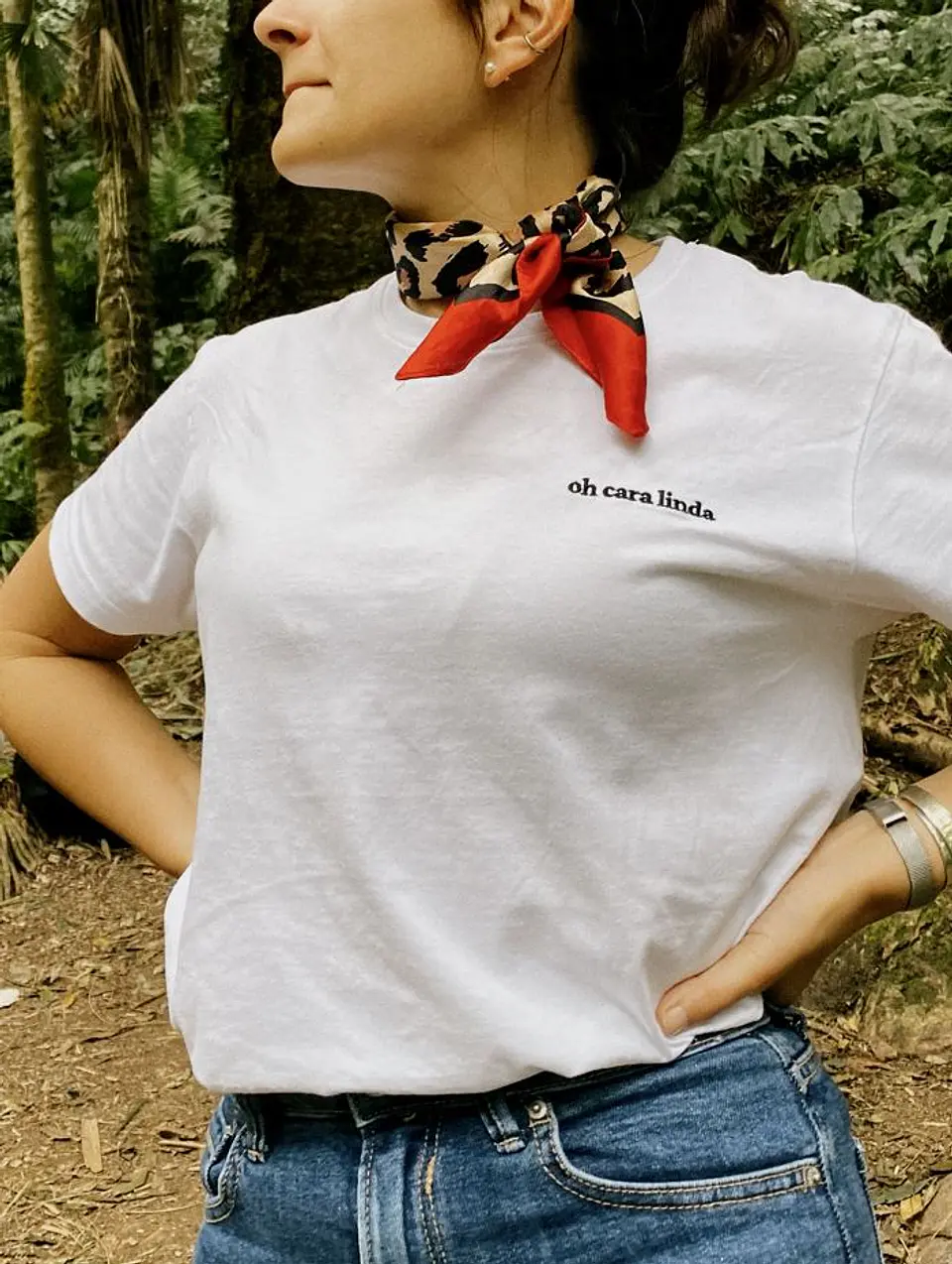 T-shirt Bordada Branca 2