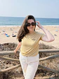 T-shirt Bordada Areia - Thumbnail 2
