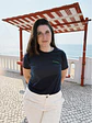 T-shirt Bordada Azul escuro - Thumbnail 2