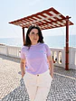T-shirt Bordada Lilás - Thumbnail 2
