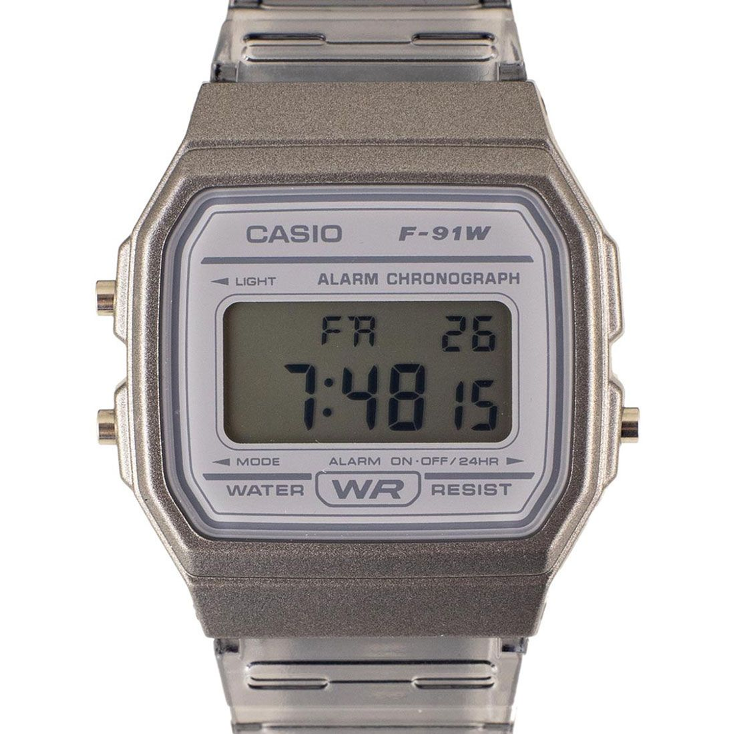 Reloj Casio Vintage Unisex Resina Grafito F-91WS-8 3