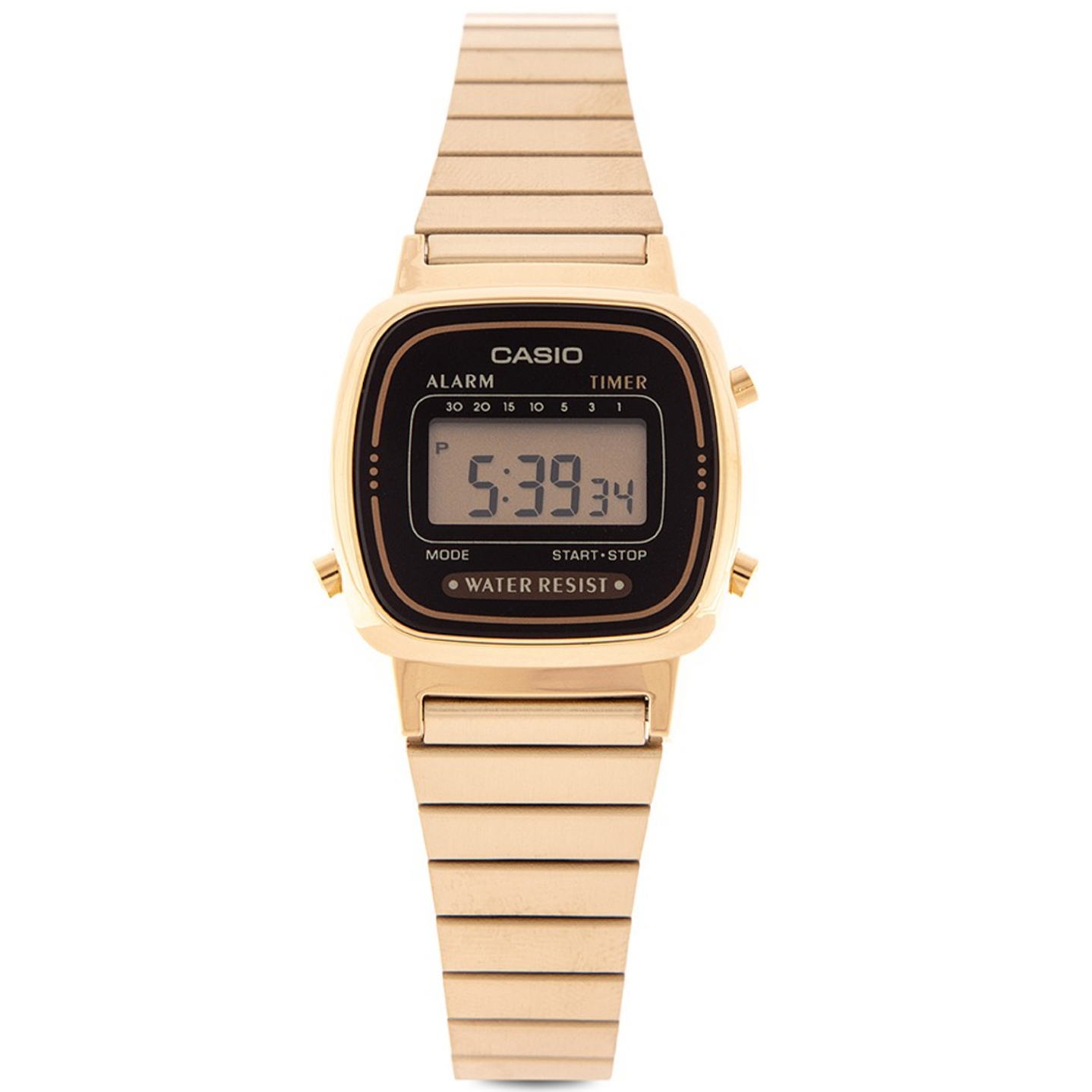 Casio Mini Mujer Acero Dorado Negro LA-670WGA-1DF 2