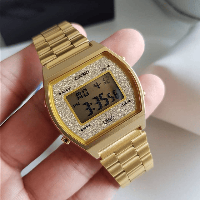 Reloj Vintage Dorado Glitter B640WGG-9