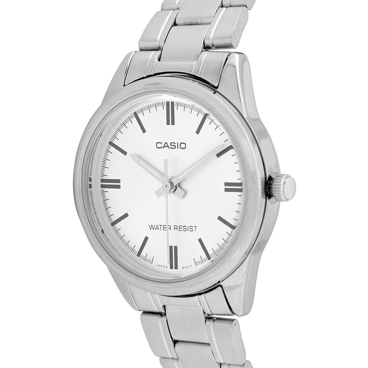 Reloj Casio Clásico Mujer Acero  Plateado LTP-V005D-7A 2