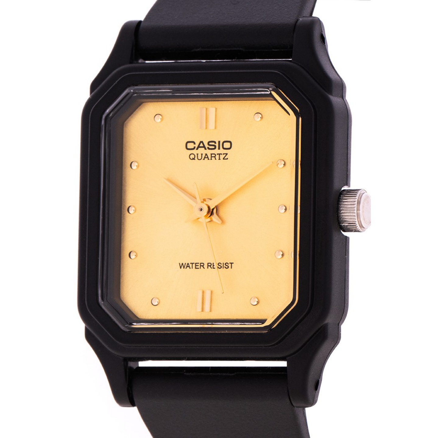 Casio Mini Mujer Resina Negro Dorado LQ-142E-9A 4