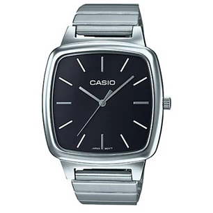 Reloj Casio Vintage Mujer XL Plateado Negro LTP-E117D-1A