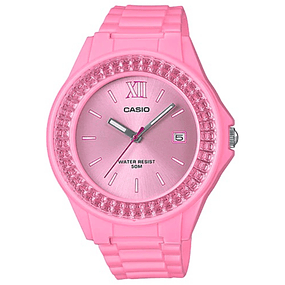 Reloj Casio Sumergible Mujer Resina Fucsia LX500H-4E2V