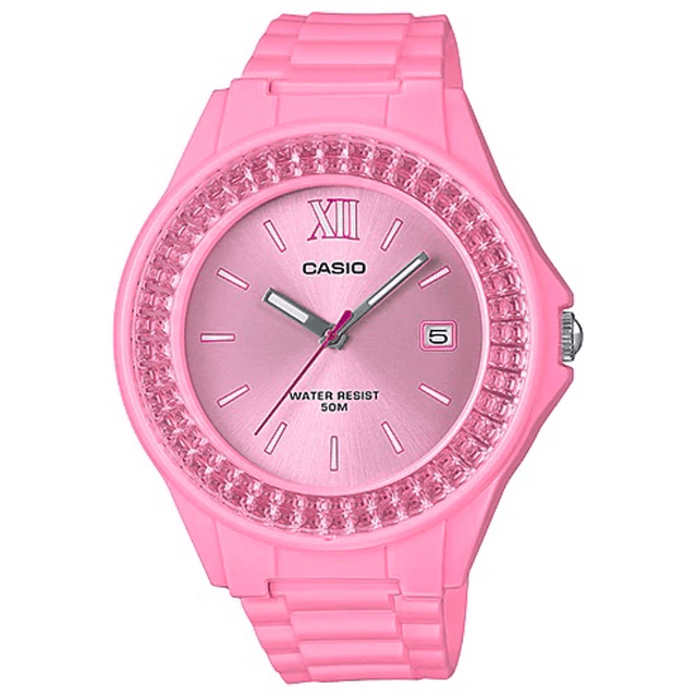 Reloj Casio Mujer Rosado Brillos LX500H-4E2V