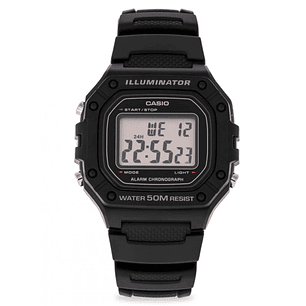 Reloj Casio Sport Hombre Resina Negro W-218H-1A