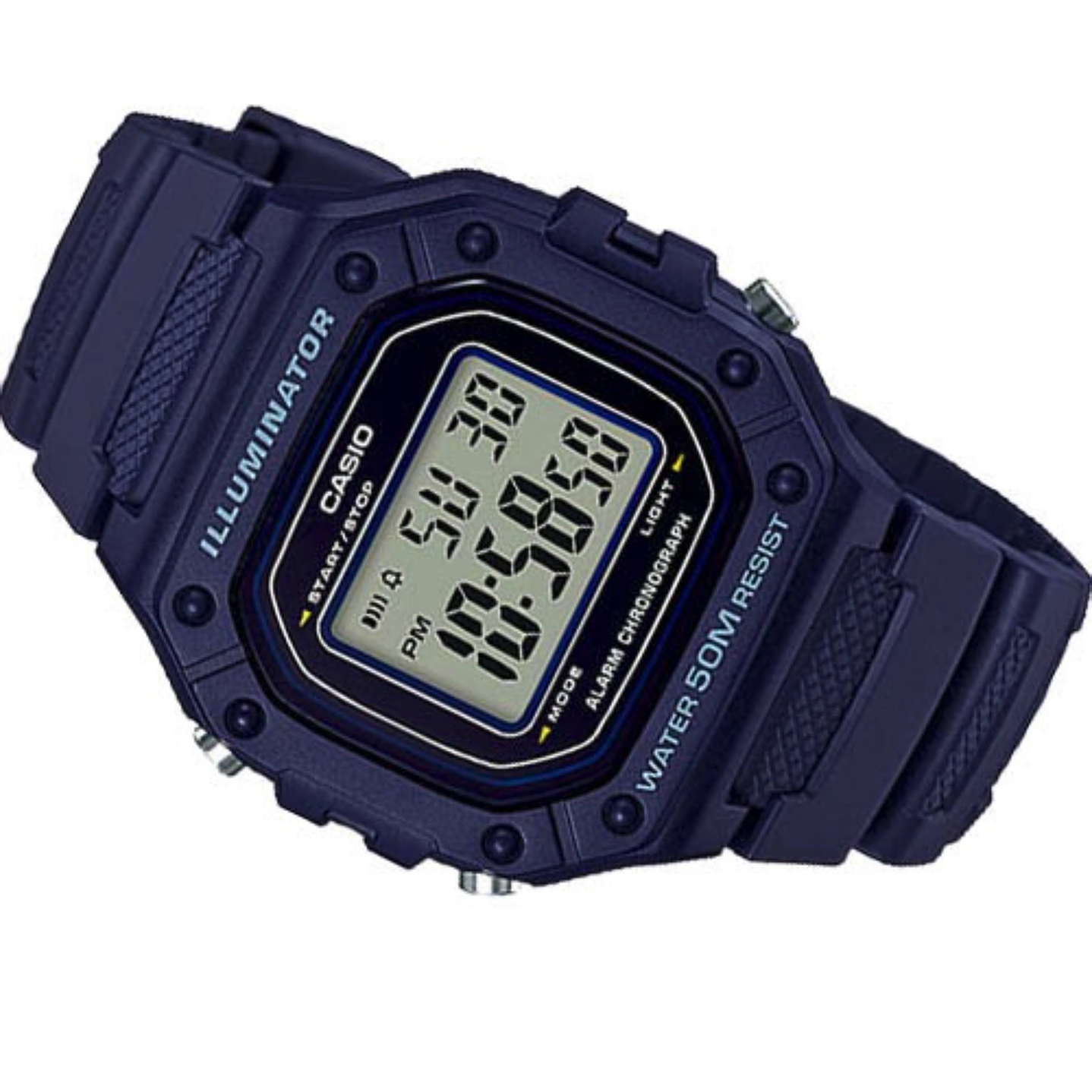 Reloj Casio Sport Hombre Resina Azul W-218H-2AV 5