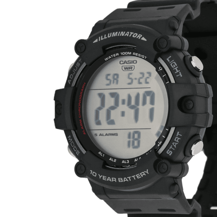 Reloj Casio Táctico Hombre Resina Negro AE-1500WH-1A 3