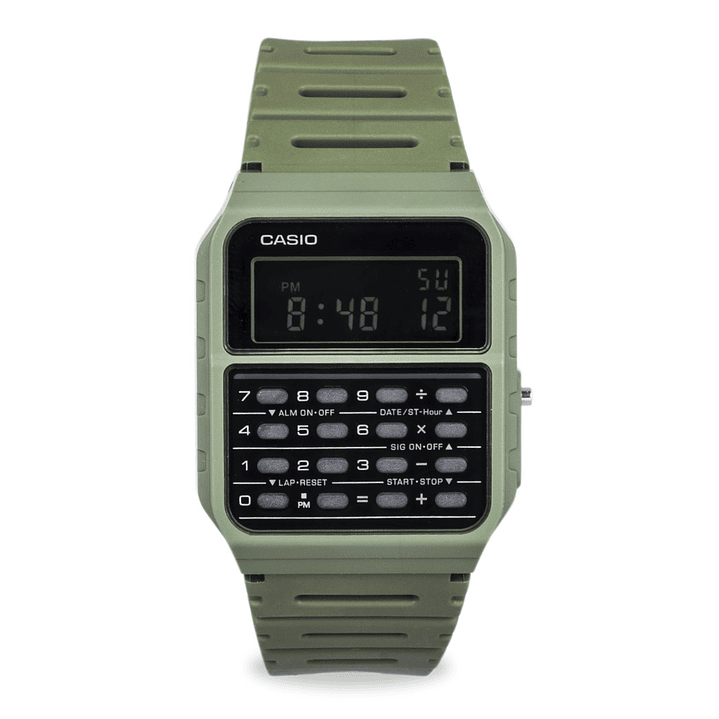 Reloj Casio Calculadora Hombre Resina Verde CA-53WF-3B 1