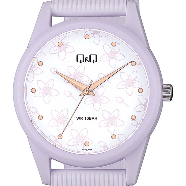 Reloj Q&Q Clásico Mujer Resina Lila VS12J024Y 2