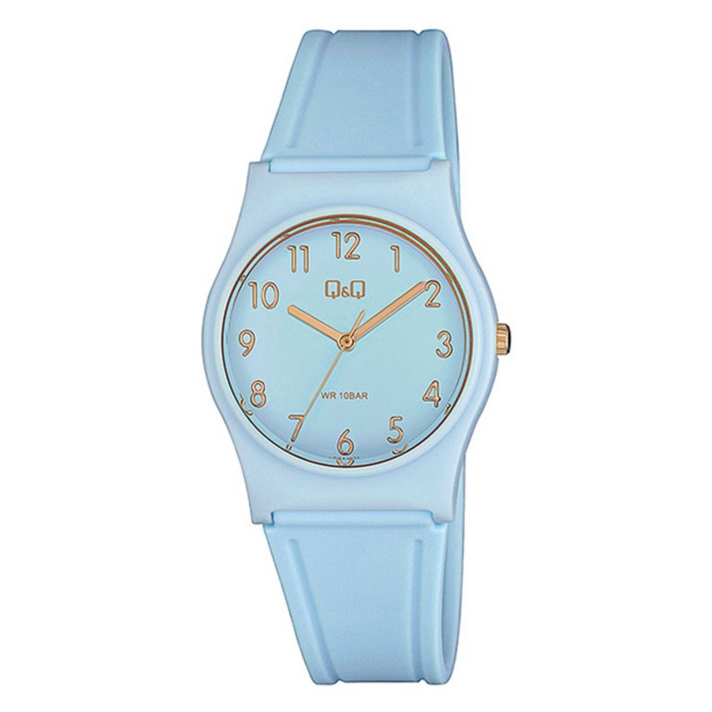 Reloj Q\u0026Q Clásico Mujer Resina Celeste VP34J075Y