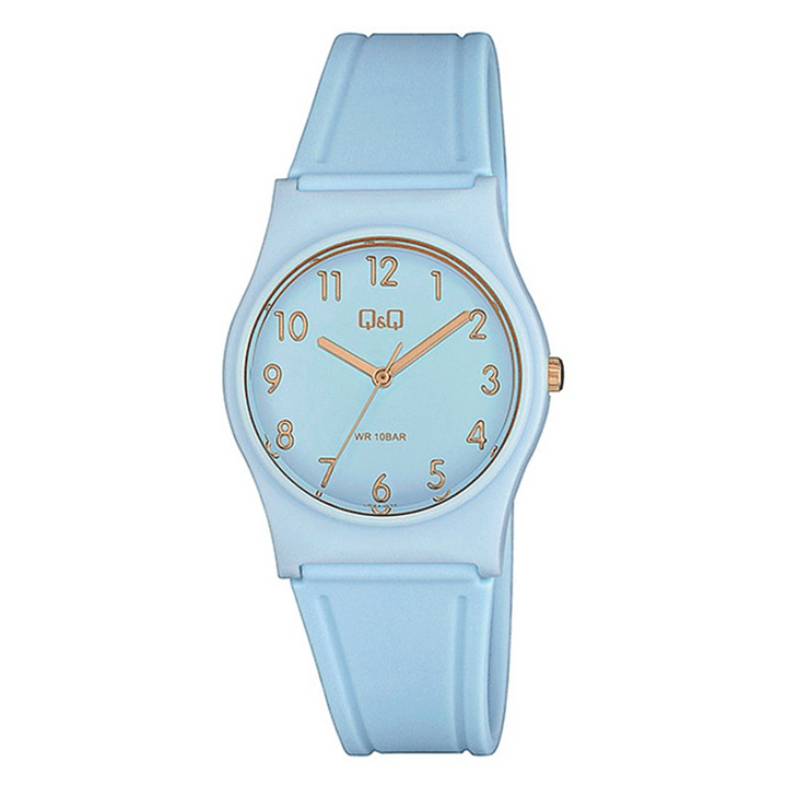 Reloj Q&Q Clásico Mujer Resina Azul Pastel VP34J075Y 1