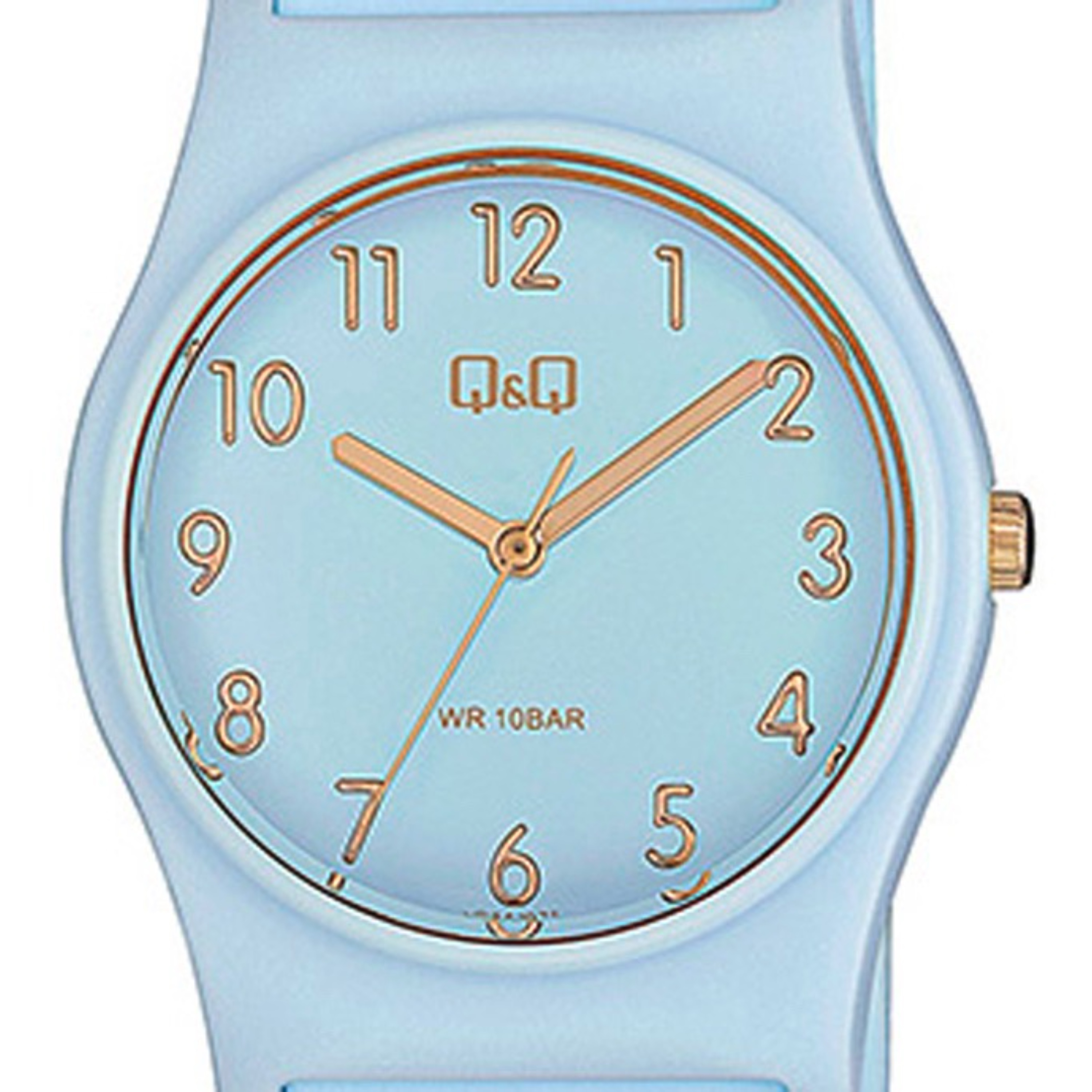 Reloj Q\u0026Q Clásico Mujer Resina Celeste VP34J075Y