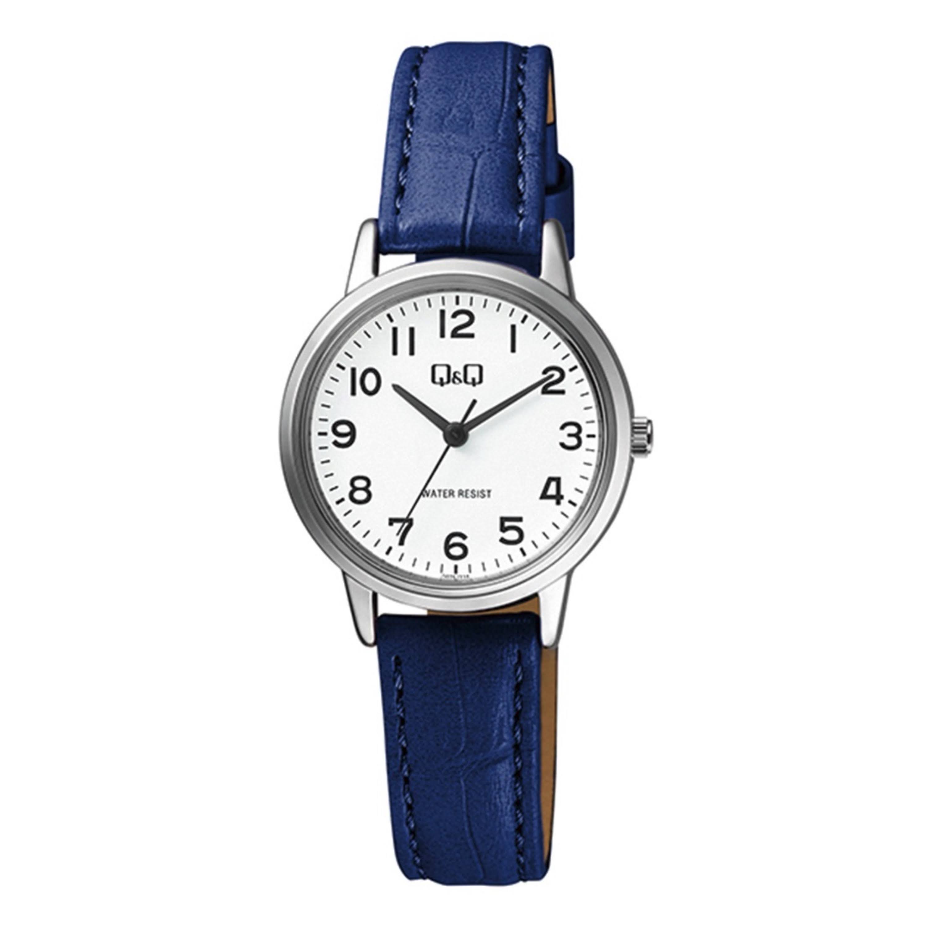 Reloj Q&Q Clásico Mujer Cuero Azul Q925J344Y