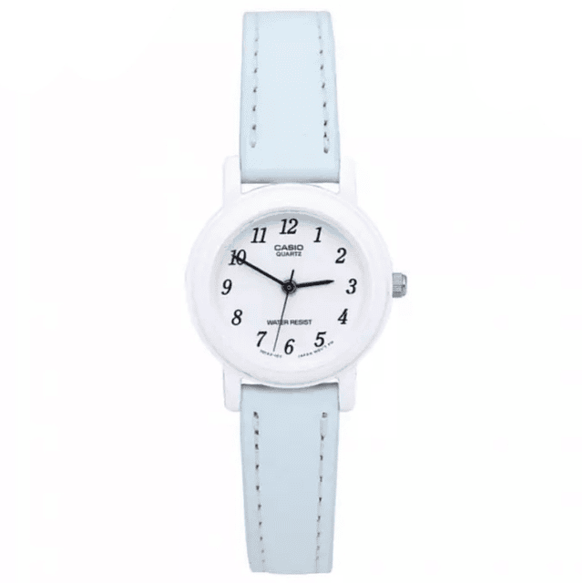 Casio Mini Mujer Cuero Celeste Pastel LQ-139L-2B