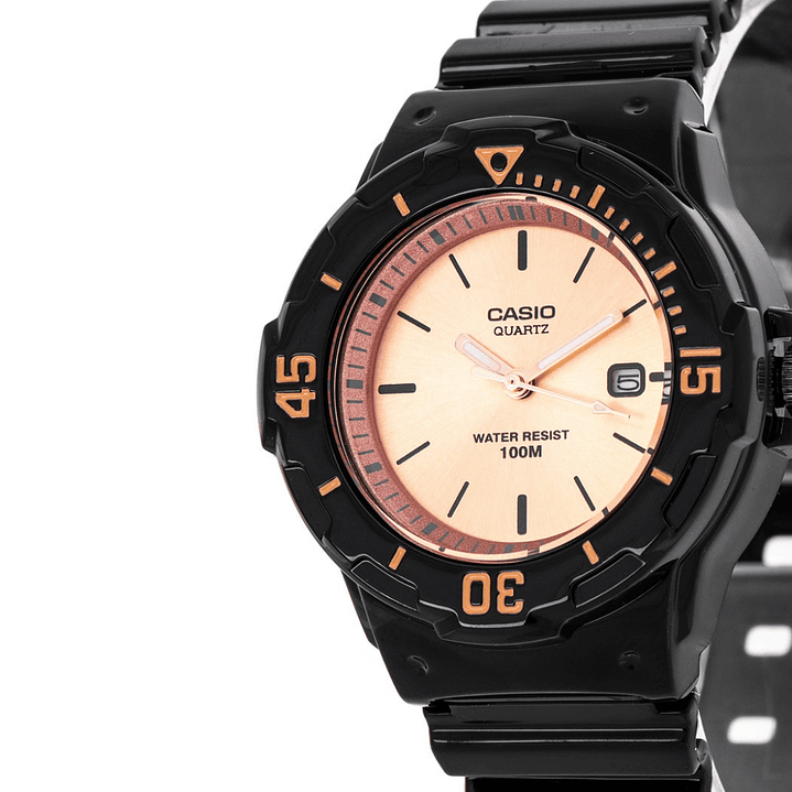 Reloj Casio Mujer Sport Resina Negro Rosé LRW-200H-9E2 2