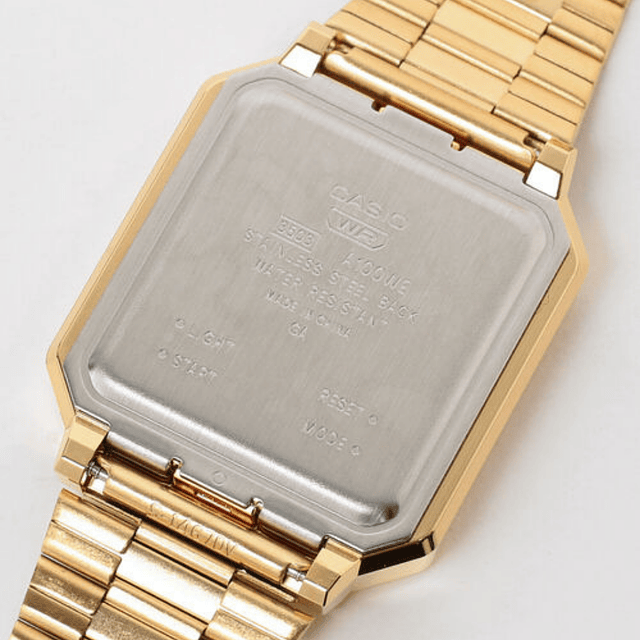 Reloj Casio Vintage A100WEG-9AEF Dorado — Joyeriacanovas