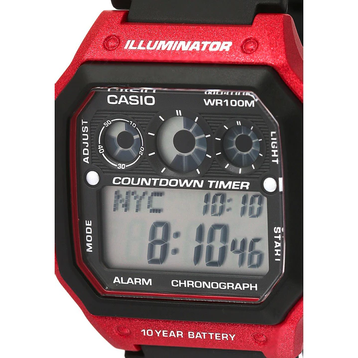 Reloj Casio Vintage Sport Countdown Time AE-1300WH-4AV 4