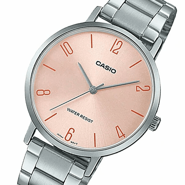 Reloj Casio Análogo Hombre Mtp-vt01g-1b2 Color de la correa Dorado