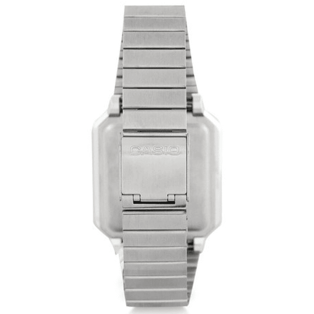 Casio Vintage Unisex Metal Plateado A100WE-7B