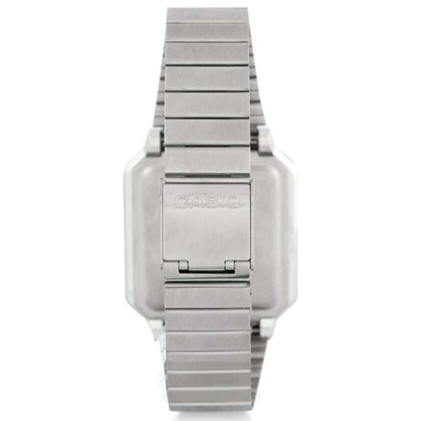 Casio Vintage Unisex Metal Plateado A100WE-7B 4