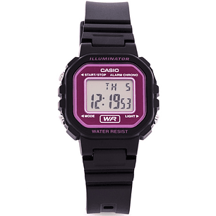 Casio Mini Mujer Resina Negro Magenta LA-20WH-4A  