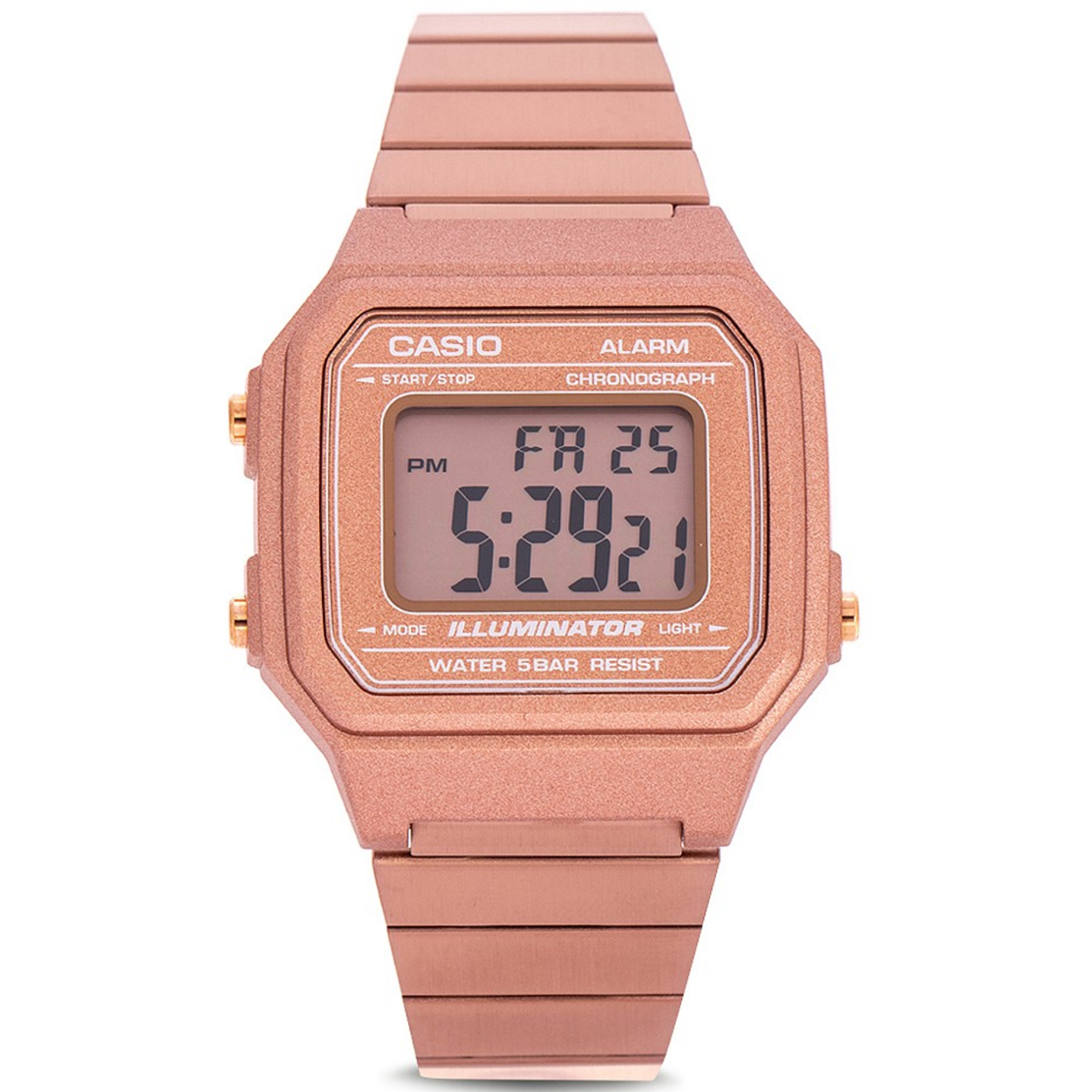 Reloj  Casio Vintage Unisex Acero Rosé Gold B-650WC-5ADF 2