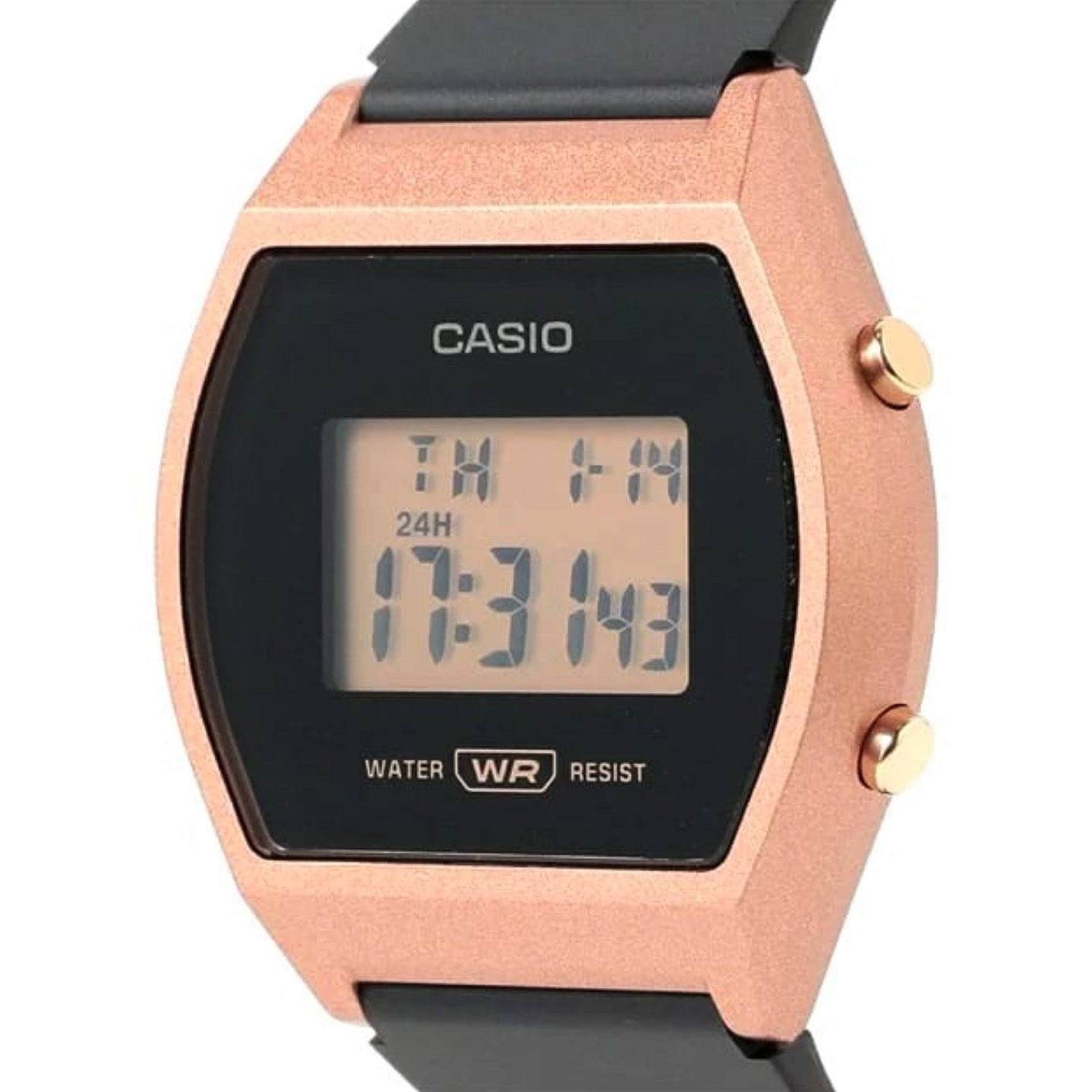 Reloj Casio Vintage Mujer Resina Rosé Negro LW-204-1ADF 3