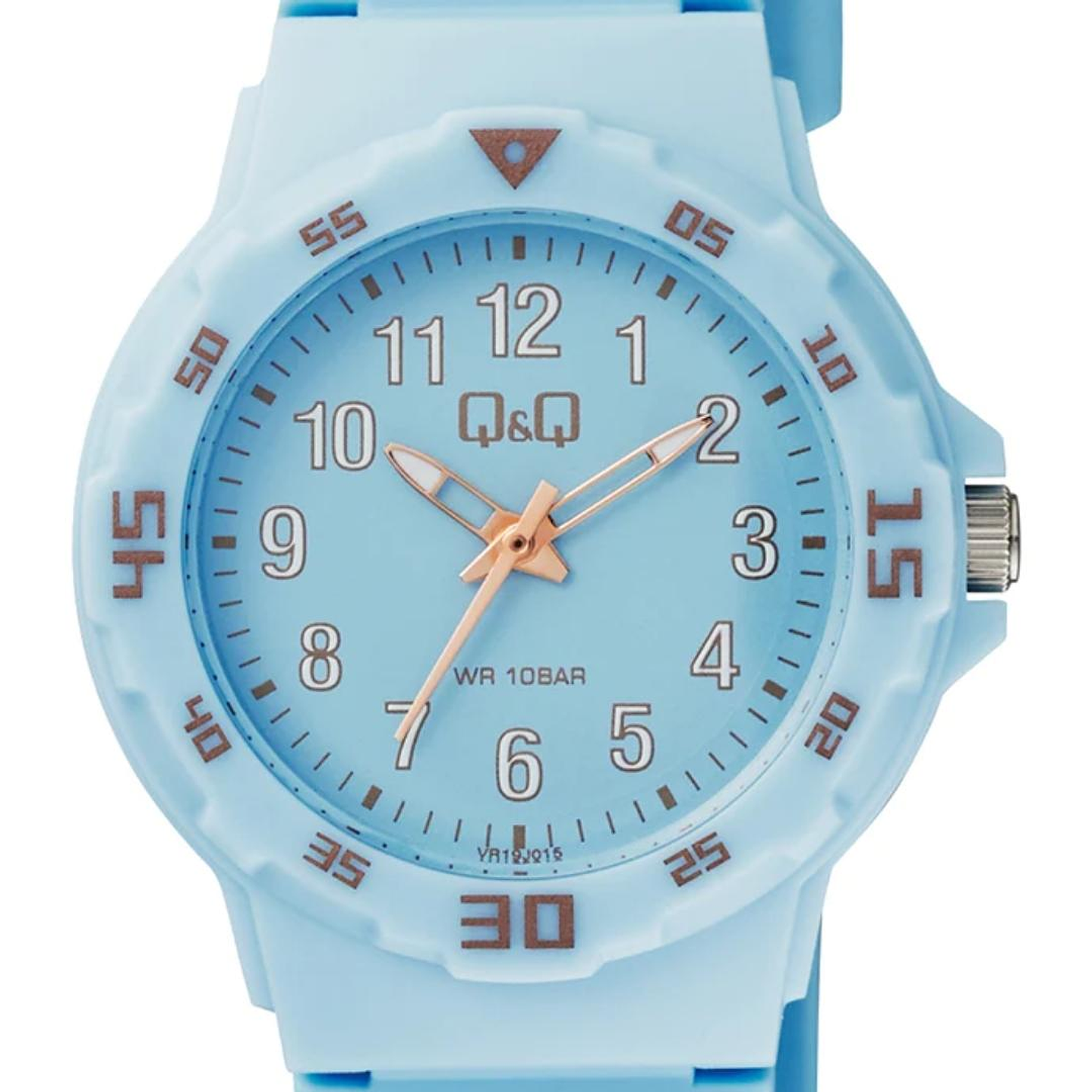 Reloj Q&Q Mini Análogo Celeste VR19J015Y 2