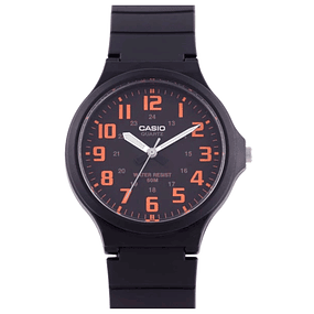 Reloj Casio Análogo Negro Resistente al agua MW-240-4B