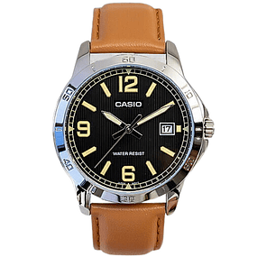 Reloj Casio Análogo Hombre Cuero MTP-V004L-1B2 