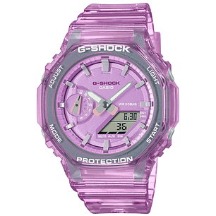 G-SHOCK Mujer traslúcido GMA-S2100SK-4A, incluye caja original metálica