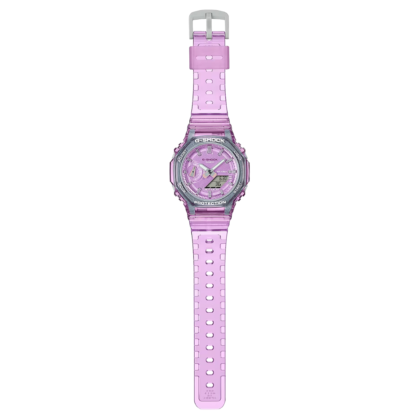 G-SHOCK Mujer traslúcido GMA-S2100SK-4A, incluye caja original metálica 3