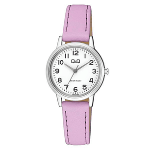 Reloj Q&Q Clásico Mujer Cuero Rosado Q925J354Y